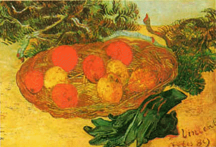 Still Life with Oranges, Lemons and Gloves